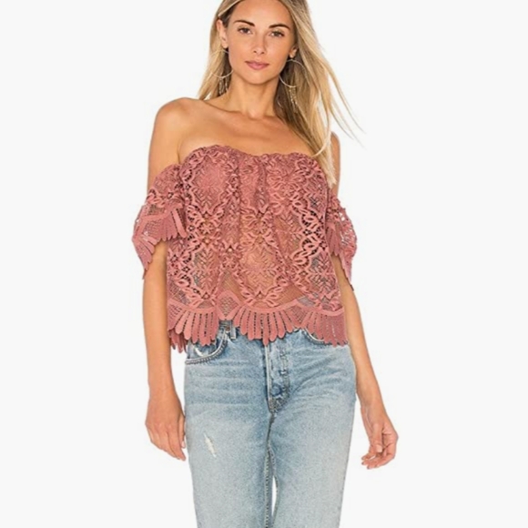 Lovers + Friends Mauve Embroidery Blouse - Picture 8 of 8